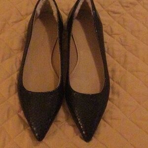 Ugg Collection Alligator Style Brand New Black Flats 7.5